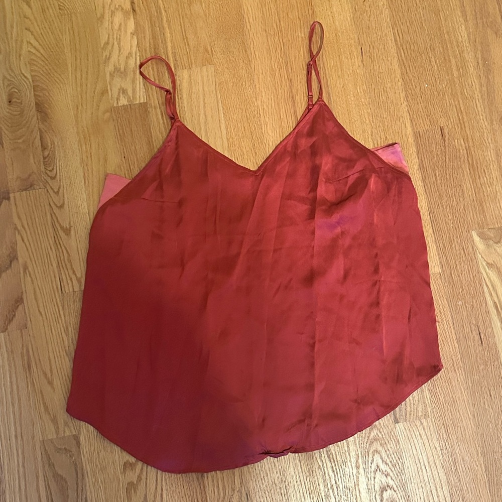 100% Silk Pink Tank